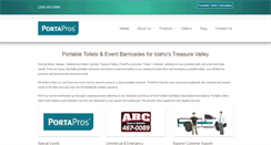 Desktop Screenshot of portapros.com