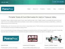 Tablet Screenshot of portapros.com